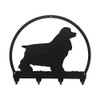 SWEN Products Cocker Spaniel Metal Key Chain Hanger - Leash