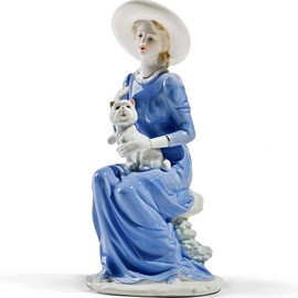 MTME ṀṬḾÈ Porcelain Figurine, Loyal Companion, Memorabilia, Ceremony Gifts, Statue Home Décor.