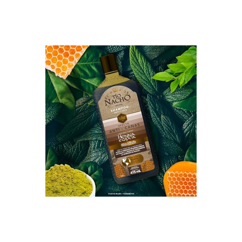 TÍO NACHO Shampoo Anti-Canas Anti-Caída 415ml