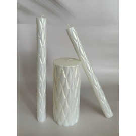Magik Life Unity Candle Set for Wedding - Wedding Unity Set for Reception and Ceremony - Candle Sets - 6 Inch Pillar and 2 * 10 Inch Tapers
