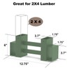 Fiwithy Outdoor Firewood Rack Bracket Kit with 4 Support Bars