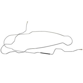 Inline Tube Compatible with 1999-03 Ford F250/350 4wd & 2wd Ext. Cab Longbed 1/4" Front to Rear Brake Line 1pc, Stainless