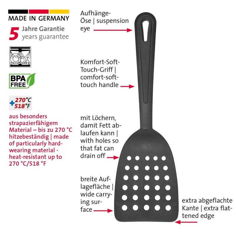 Westmark 2 x 283722E5 Large Punched Spoon Plastic Gentle Plus