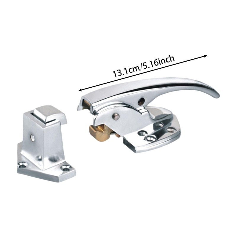 MagiDeal Freezer Door Handle Freezer Handle latches Kit Zinc Alloy