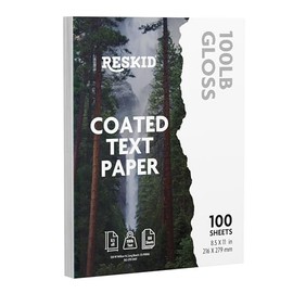 Double-Sided 100lb Gloss Text Digital C2S Paper – Perfect for Color Laser Printing, Design Proposals, Flyers, Brochures | 8.5 x 11 | 100lb Gloss Text | Glossy Coated | 100 Sheets