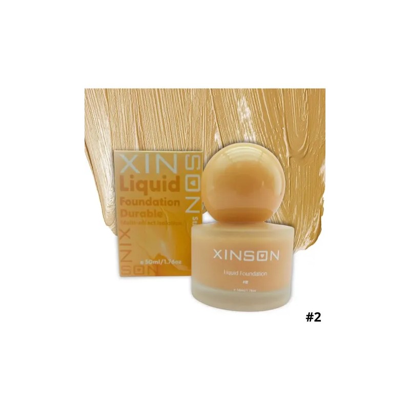 Base Maquillaje Mate Foundation Alta Cobertura Líquido 4tono