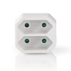 Nedis Socket Splitter 2 Sockets Euro Plug