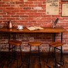 LooftMate Industrial Pipe Table Leg for Bar Height Pub Table,