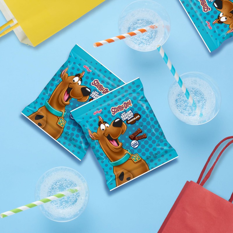 Kellogg's SCOOBY-DOO! Baked Graham Cracker Snacks, Lunch Snacks, Snack Crackers,