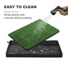 HQ4US 4LEGS Dog Grass Pad with Foldable Dog Litter Box,