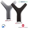 Gedotec Marion Double Coat Hook Square Matt Chrome Coat Hook