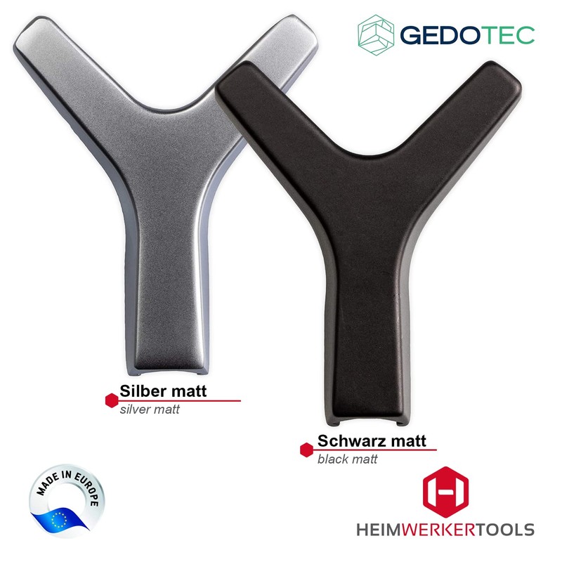 Gedotec Marion Double Coat Hook Square Matt Chrome Coat Hook