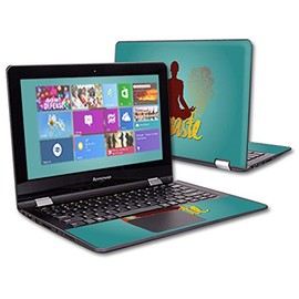 MightySkins Skin Compatible with Lenovo Flex 3 11" – Namaste | Protective, Durable, and Unique Vinyl Decal wrap Cover | Easy to Apply, Remove, and Change Styles | Made in The USA