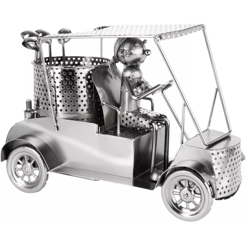 BRUBAKER Bottle Holder Female Golf Player in Golf Cart -