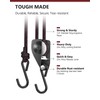 VIPARSPECTRA Ratchet Tie Down Straps, 1/4" Adjustable Rope Hangers [4