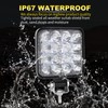 PICAA LED Work Light 4 x 3.3 Inch 48 W