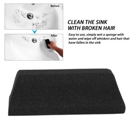 Beard Trimmings Sponge, Clean the Beard and Hair from the Face and Neck, Compact Easily Use Hair Cleaning Sponge for Sinks Bathroom