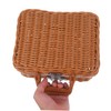SUPVOX Imitation Rattan Storage Box Camping Folding Box Handwoven Wicker