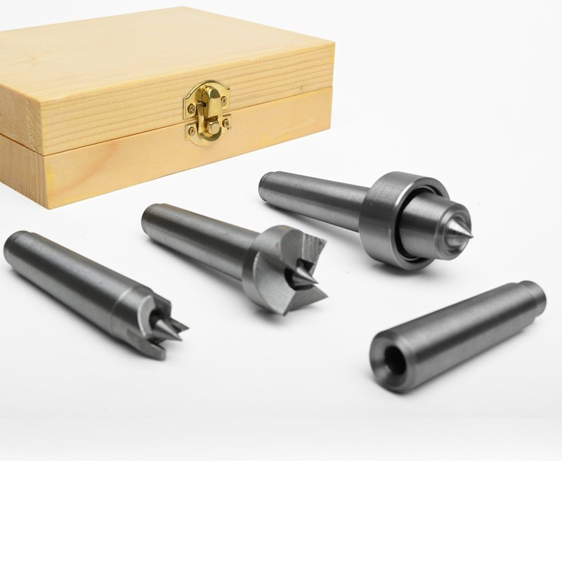 PSI Woodworking LCENT4 Wood Lathe Drive Center 4pc Set, #2MT