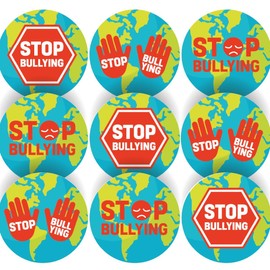 144 Anti-Bullying Awareness Award 30 mm Reward Stickers for School, Parents, Teachers