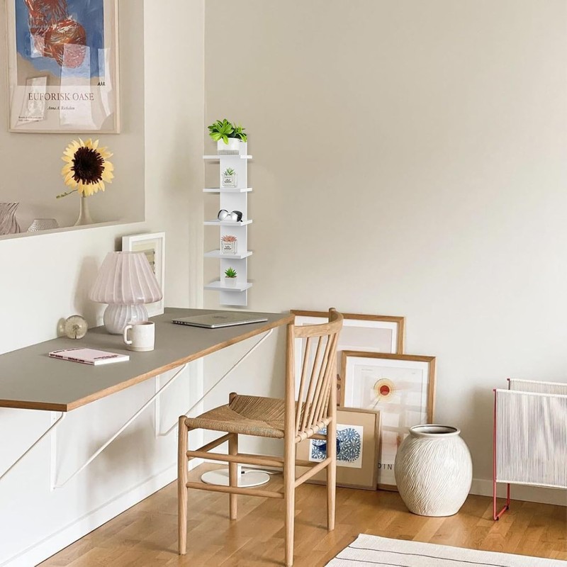 Hlimior 5 Tier Wall Shelf Unit - Lack Floating Shelf