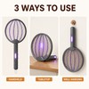 3-in-1 Foldable Rechargeable Electric Mosquito Swatter with Wall-Mount Mode
