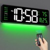 16" Large Digital Wall Clock with Remote Control, Large Display