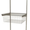 ClosetMaid ShelfTrack Wire Basket Add-On Drawer, Compatible with Drawer Frame