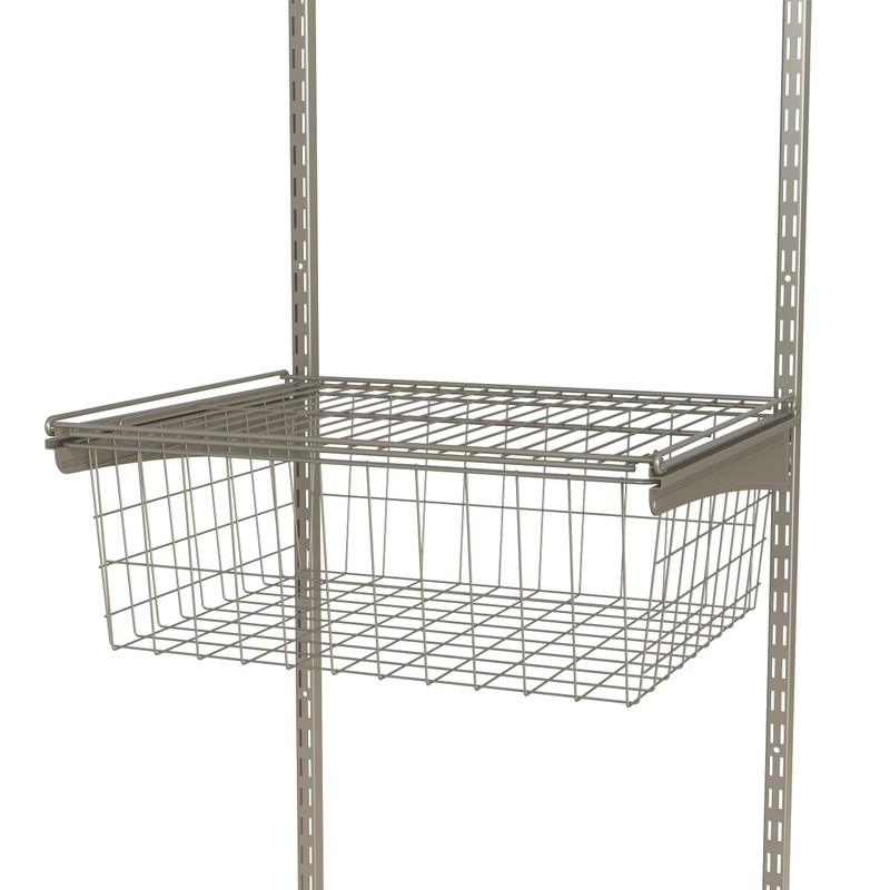 ClosetMaid ShelfTrack Wire Basket Add-On Drawer, Compatible with Drawer Frame