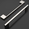 Amerdeco 10 Pack Brushed Satin Nickel Cabinet Pulls 6.3 Inch(160MM)