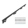 VEVOR Wall Mounted Stair Handrail, 10ft Pipe Staircase Handrail, Black