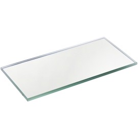 Plymor 2" x 4" Rectangle, 3mm Thick Non-Beveled Glass Mirror, Pack of 72