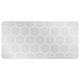 LITKO 3-inch Hex Grid Stencil, Edge Pattern