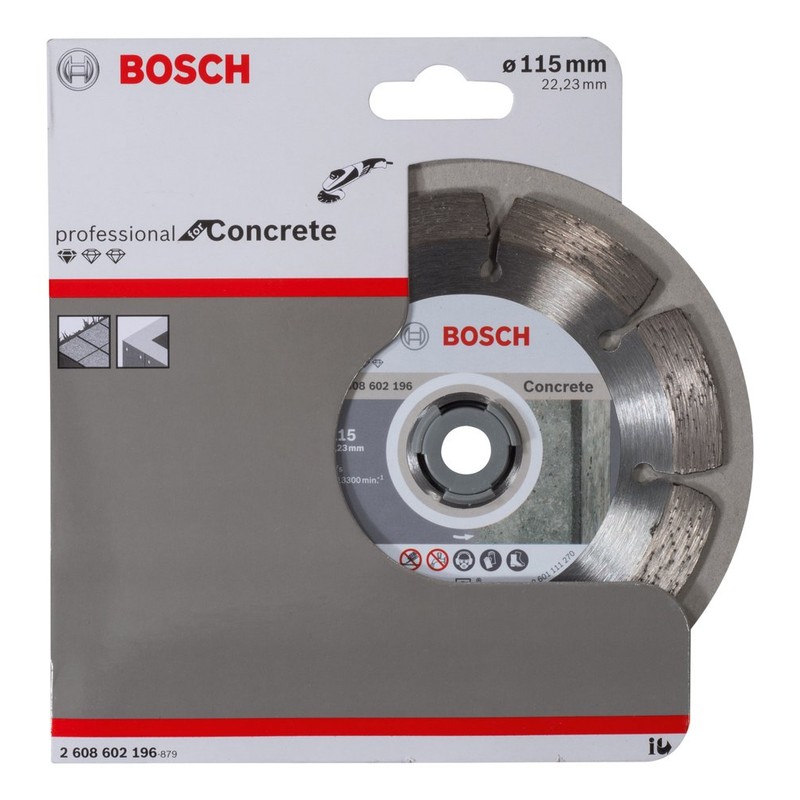 Bosch Professional 2608602196 Standard for Concrete Diamond Cutting disc, Silver/Grey,
