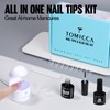 TOMICCA Nail Tips and Glue Gel Kit Gel Nail X