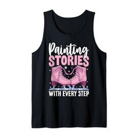 Painting Stories With Every Step Ice Skating Tank Top