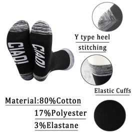 JXGZSO Funny Italian Gift Italian Hello Socks Italy Travel Trip Gifts Italy Word Ciao Socks Ciao Bella Gift, Black-ciao, Medium-Large