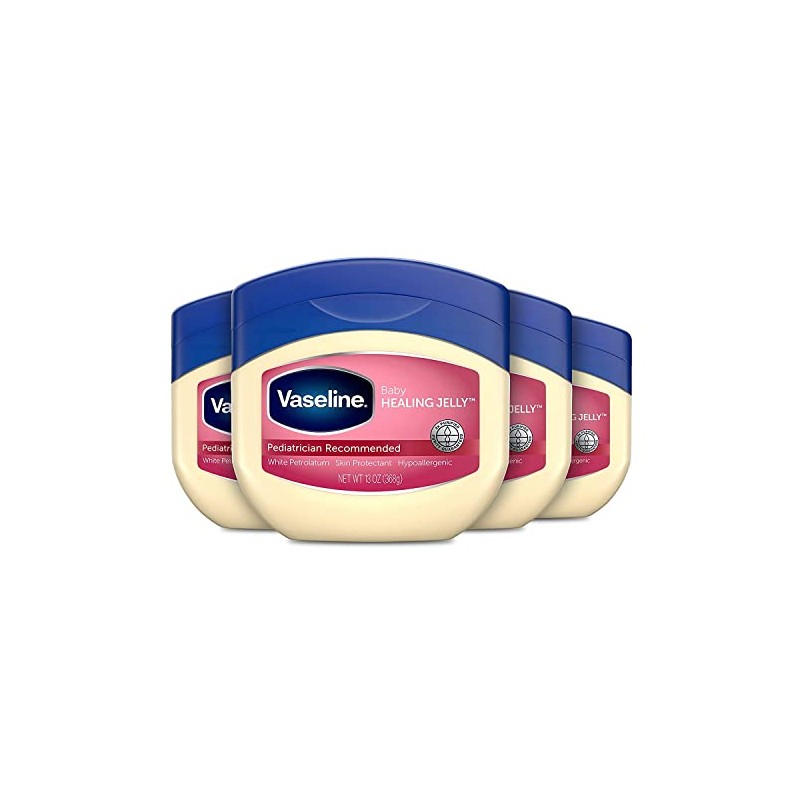 Vaseline 100% Pure Petroleum Jelly, Baby 13 Ounce (Pack of
