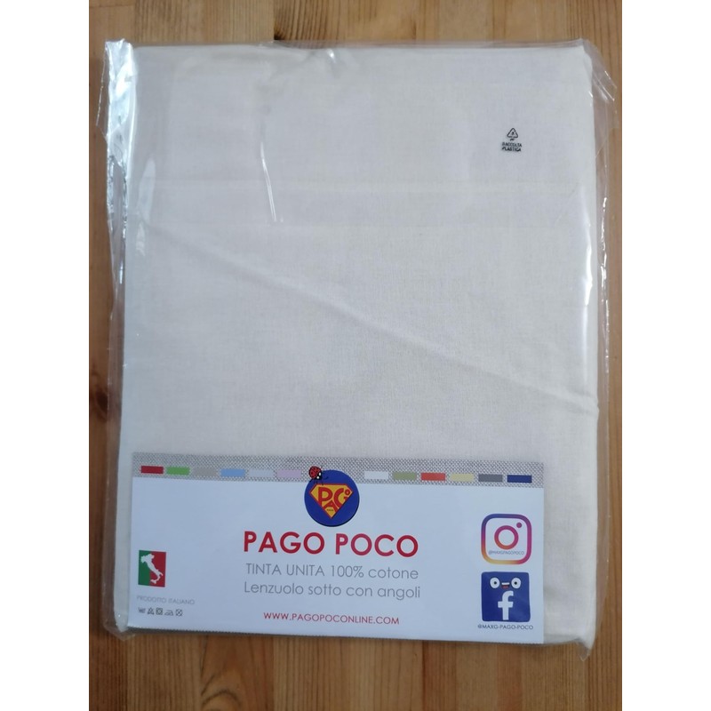Single Fitted Sheet Flannel 90 x 200 + 22 cm