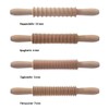 Tredoni Pasta Cutter Wooden Rolling Pin - Fettuccine Pasta Maker