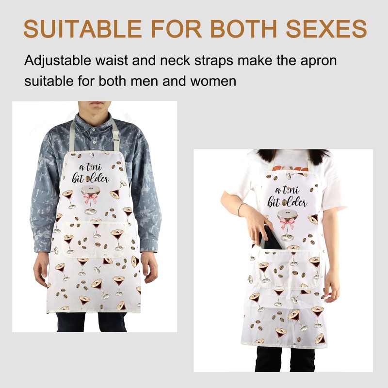 Espresso Martini Kitchen Apron With Pocket Espresso Martini Lover Birthday