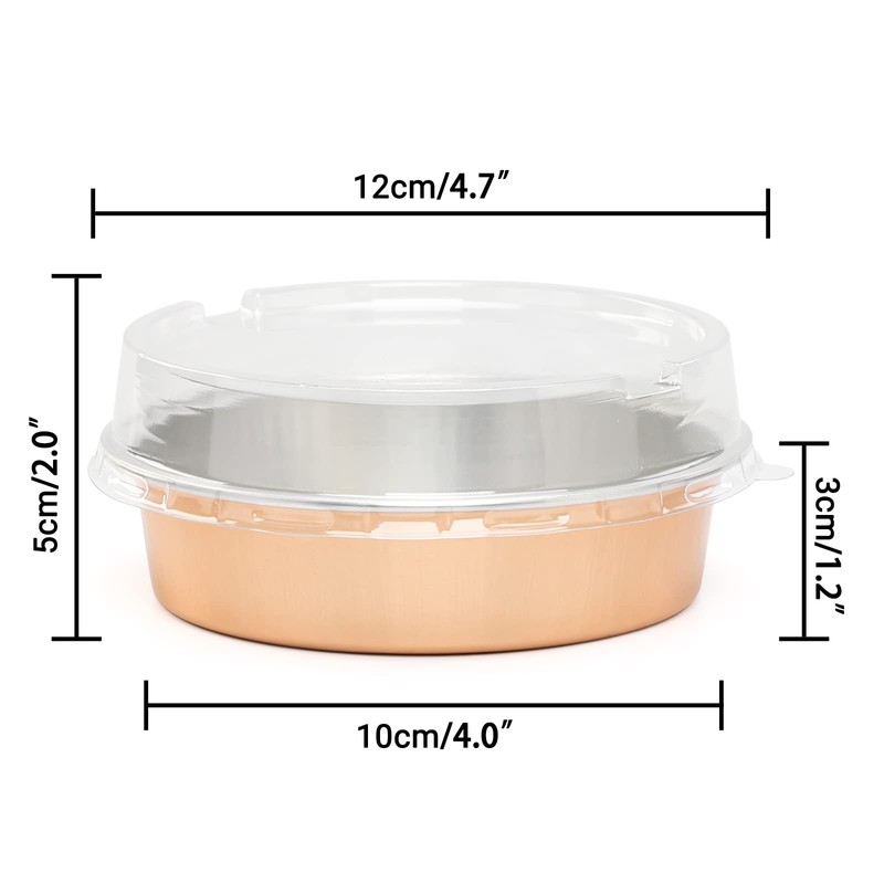 Beasea 20 Pack Mini Pie Pans Foil Tins Plates Baking