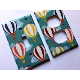 Hot Air Ballon Light Switch Cover Various Sizes Offered
