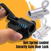 Pack of 2 door bolts, latch lock, automatic locking lock