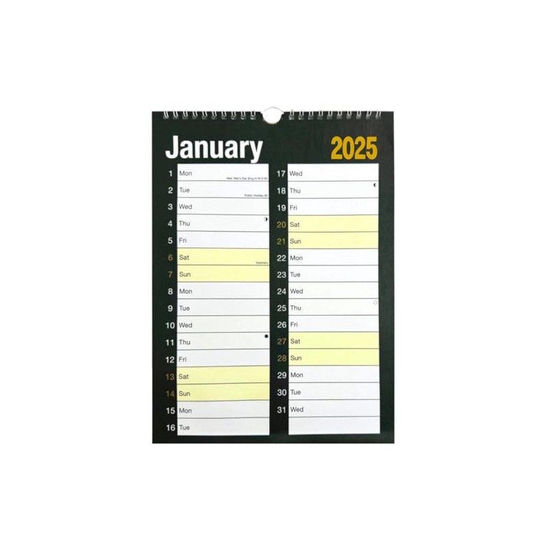 2025 WALL CALENDAR HOME OFFICE, EASY LARGE MONTH TO VIEW