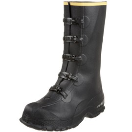 LaCrosse Men's 14" 5-Buckle Premium Deep Heel Overshoe,Black,11 M US