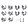 LIKERAINY Stainless Steel Round Tube Bracket for Cupboard Rail 25