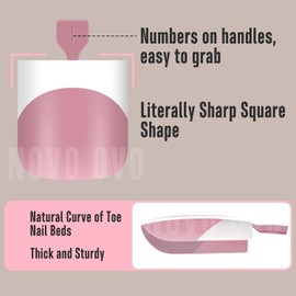 NOVO OVO French Tip Toe Nail Tips 8 MIXED SUMMER COLOR, Sharp Square Soft Gel False Toenail Extension, Need Builder Gel & Top Coat, no Glue Included, Full Cover Acrylic for DIY x 15 Sizes 240 pcs