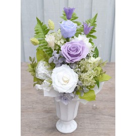 Yu-Yuzu: Rose, White Purple Preserved Flower, Offering, Obon Festival, First Bon, Higashigan, Autumn, Higashishi Buddha Flower