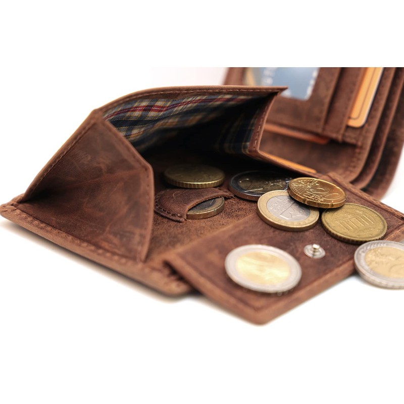Fa.Volmer ® Leather Wallet with RFID Protection - Buffalo Leather